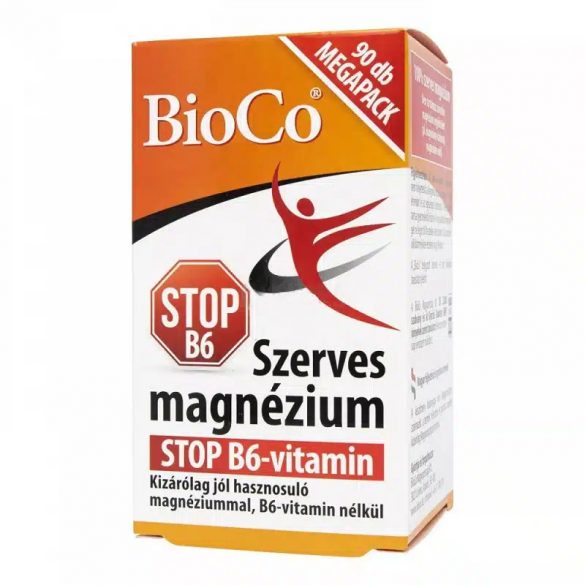BioCo Szerves Magnézium STOP B6-vitamin tabletta 90db