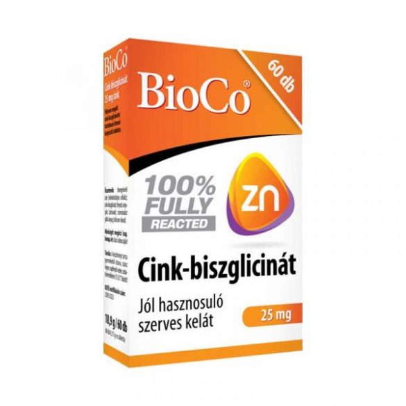 BioCo Cink-biszglicinát 25 mg tabletta - 60db