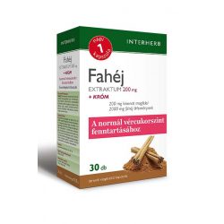   Interherb Napi 1 fahéj extraktum 200mg + króm kapszula - 30db