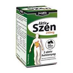 Jutavit Aktív szén 250mg tabletta - 30db