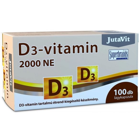JutaVit D3-vitamin 2000NE lágy kapszula - 100db
