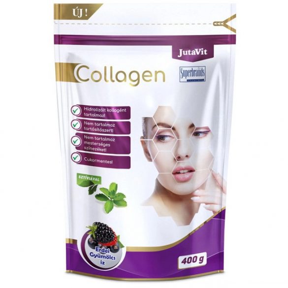 JutaVit Collagen erdei gyümölcs ízű kollagén italpor – 400g