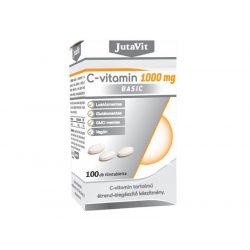   JutaVit C-vitamin 1000mg Basic filmtabletta - 100db - laktózmentes, gluténmentes, vegán c vitamin