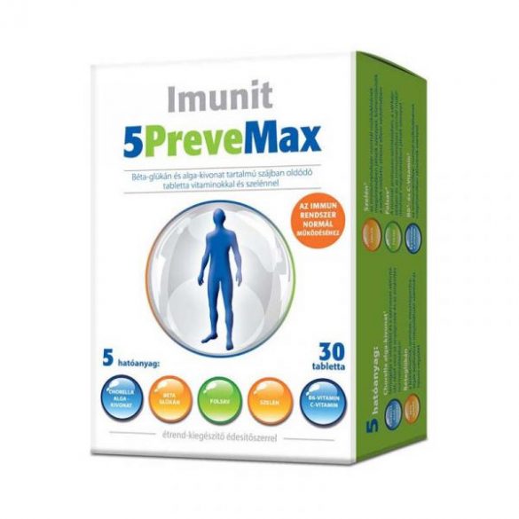 Imunit 5 PreveMax Bétaglükán szájban oldódó tabletta 30 db